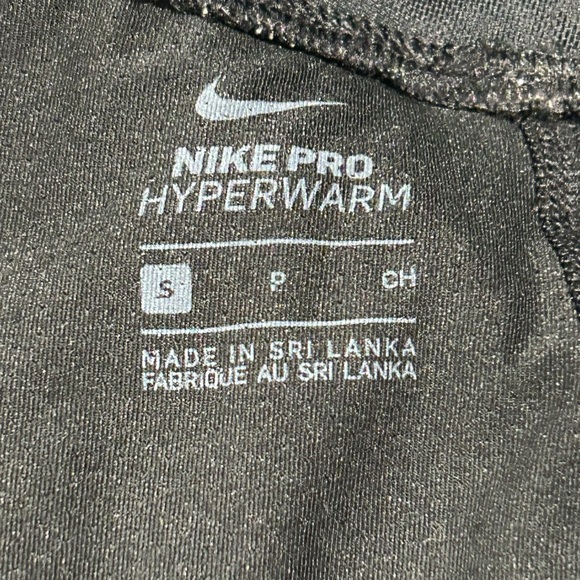 Nike Pro HyperWarm  Women’s Brushed Training Tights Black/White  Size Small - Picture 4 of 9